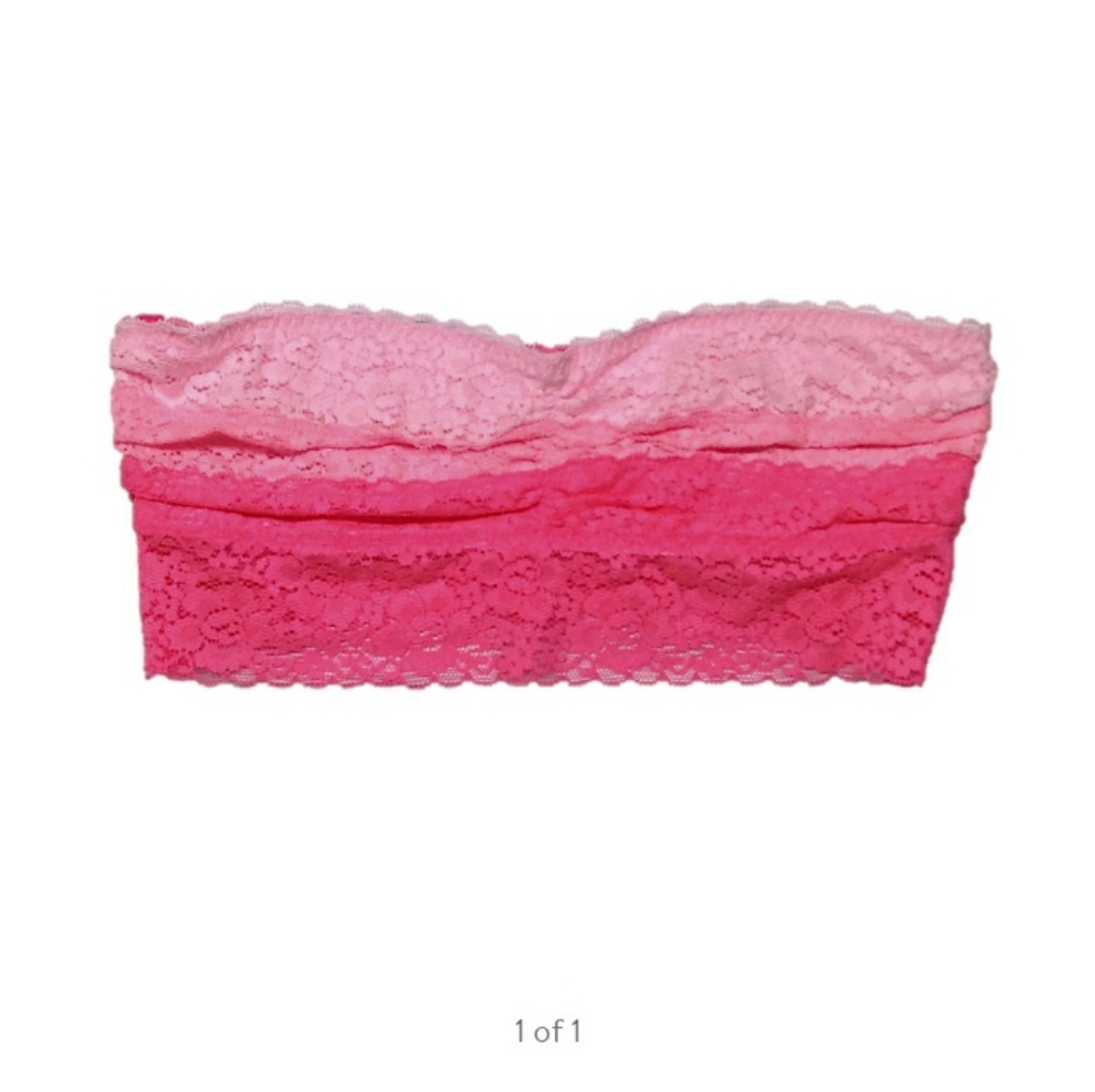 Victoria's Secret Pink lace bandeau bra bralette